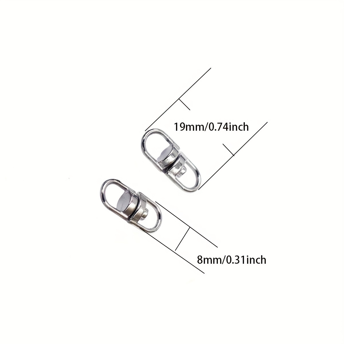 Small Charm Connectors Swivel Key Ring Holder Silvery - Temu