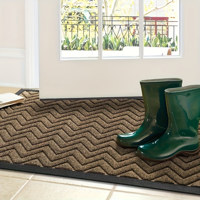  NIUKEALO Indoor Door Mat, Non-Slip Absorbent Entryway Rug  Resist Dirt Low-Profile Floor Mats for Home, Entrance, Garage, Patio(Blue)  : Patio, Lawn & Garden