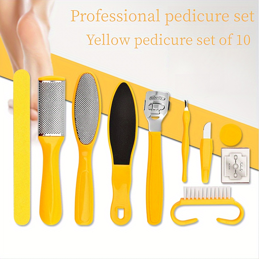 12pcs Pedicure Tools Set/ Foot Care Kit Feet Rasp Dead Skin 