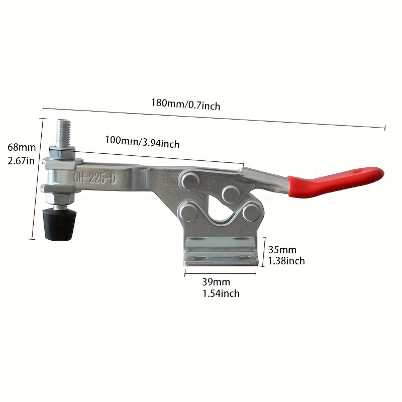 GH-201 Horizontal Toggle Clamp, Quick-Release Clamps Set, Vertical