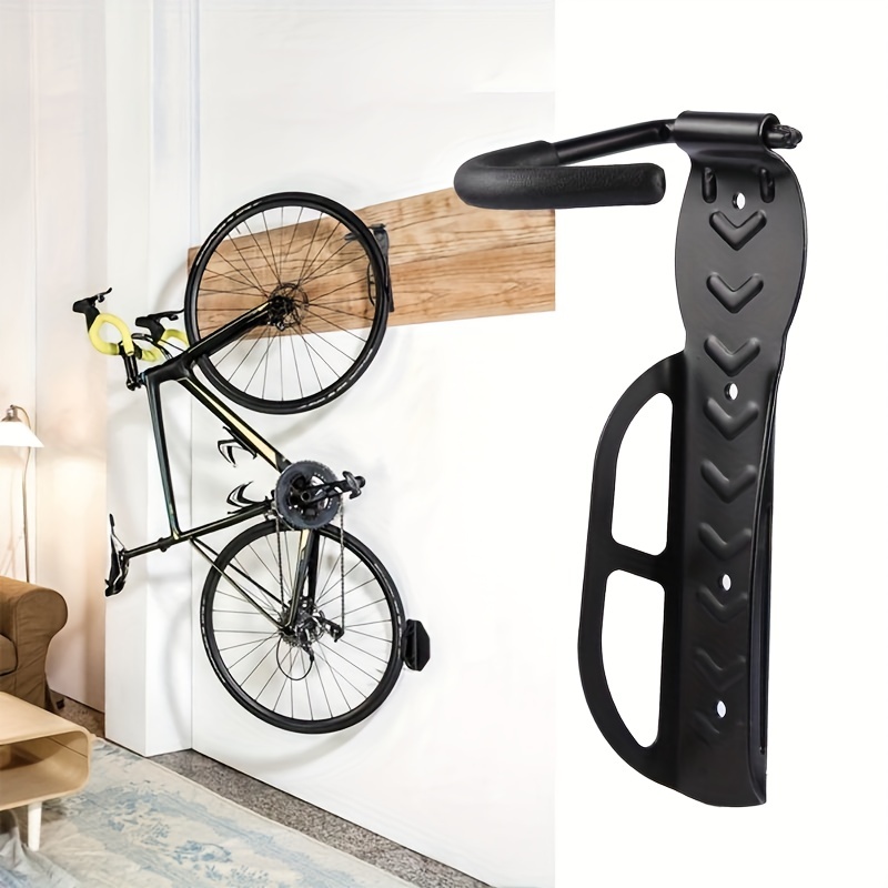 Mount-It! Bike Wall Mount Hook, Vertical Indoor Bike Rack for Home Garage  Shed Store, Space Saving Wall Mounted Hanger for Single Bicycle, Universal