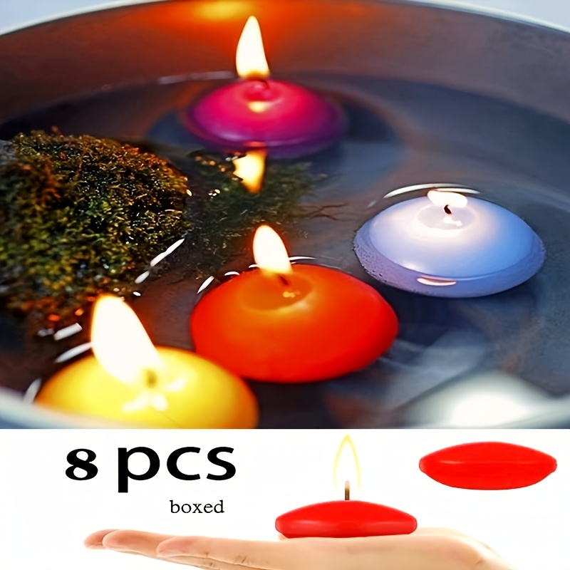 Bougies romantiques flottantes sur l'eau, 10 pièces, pour la saint