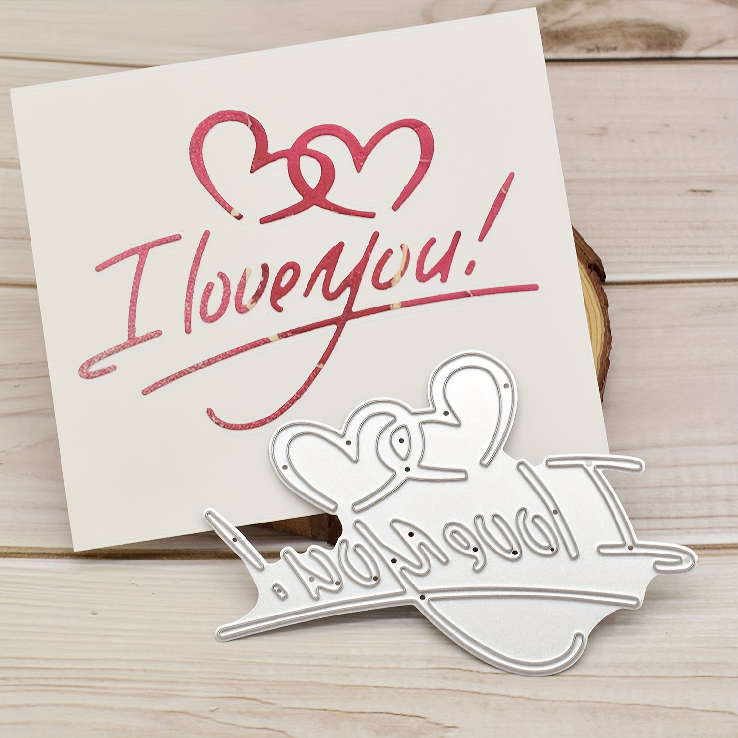 Love Words Metal Cutting Dies Cut Die Mold Wedding Scrapbook - Temu