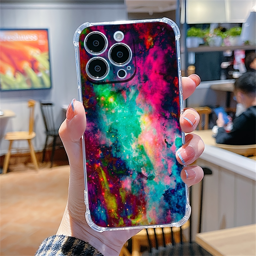 Funda Carcasa de Cristal Templado Rainbow para iPhone X/XS