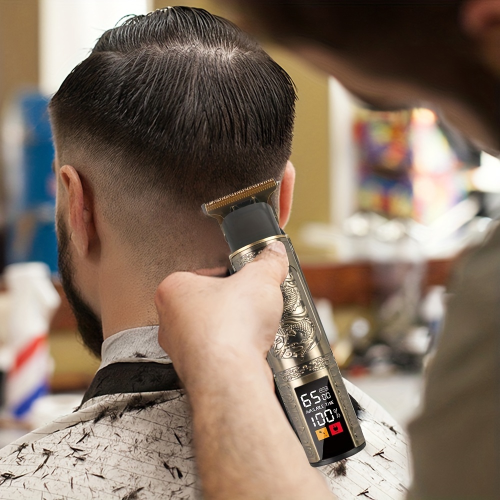 Cortadora De Pelo Vintage, Cortadora De Pelo Eléctrica, Cortadora De Pelo  Con Cabeza De Aceite Vintage, Máquina Para Cortar Cabello Con Pantalla  Digital - Temu