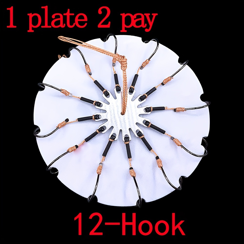 5 10 Hook T Shaped Skewer Fishing Set Extra Sharp Fish Hooks