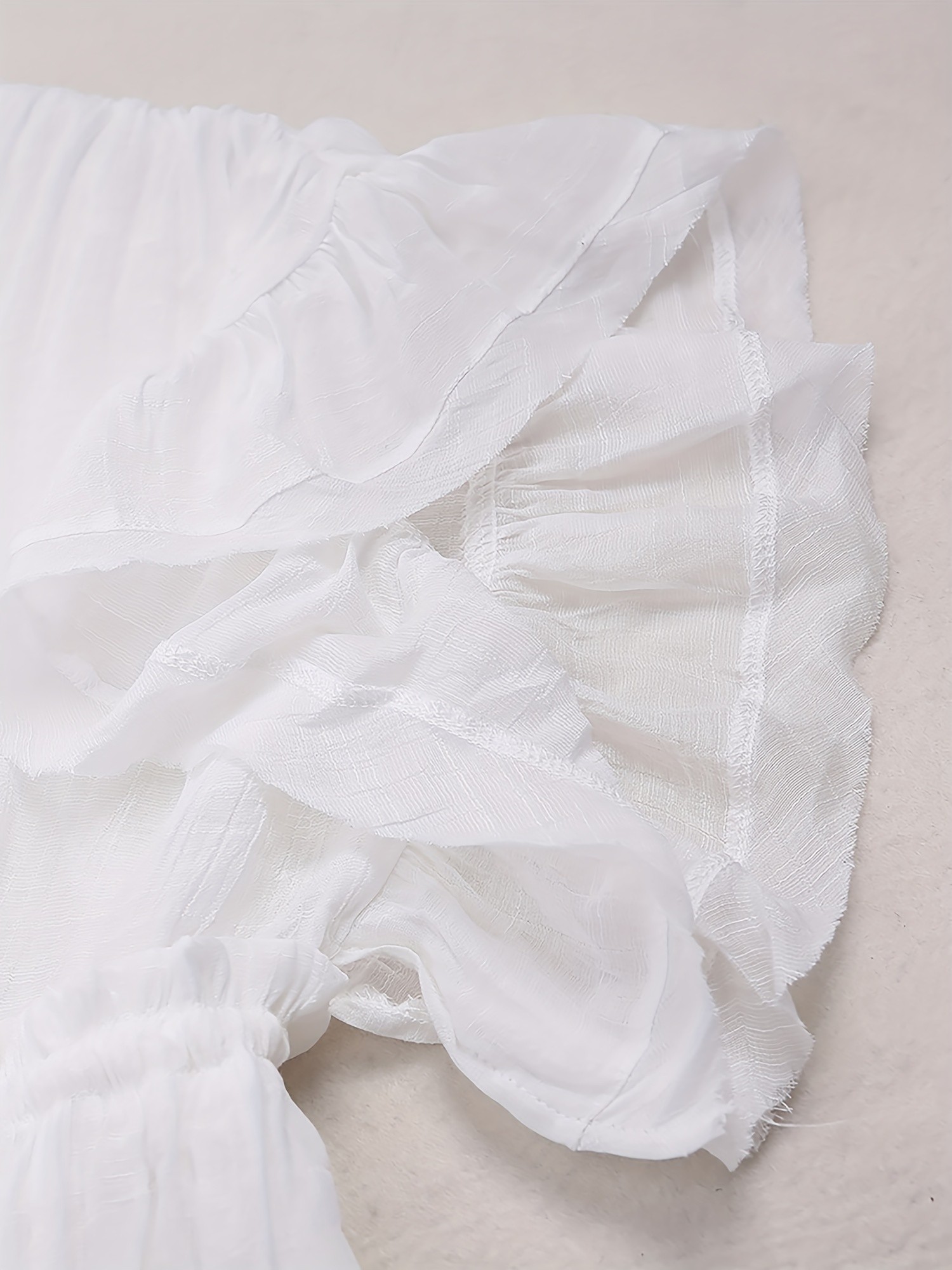 Ruffle Sleeve Beach Cover Up Dress Boho Style Tie Back Backless Kaftan