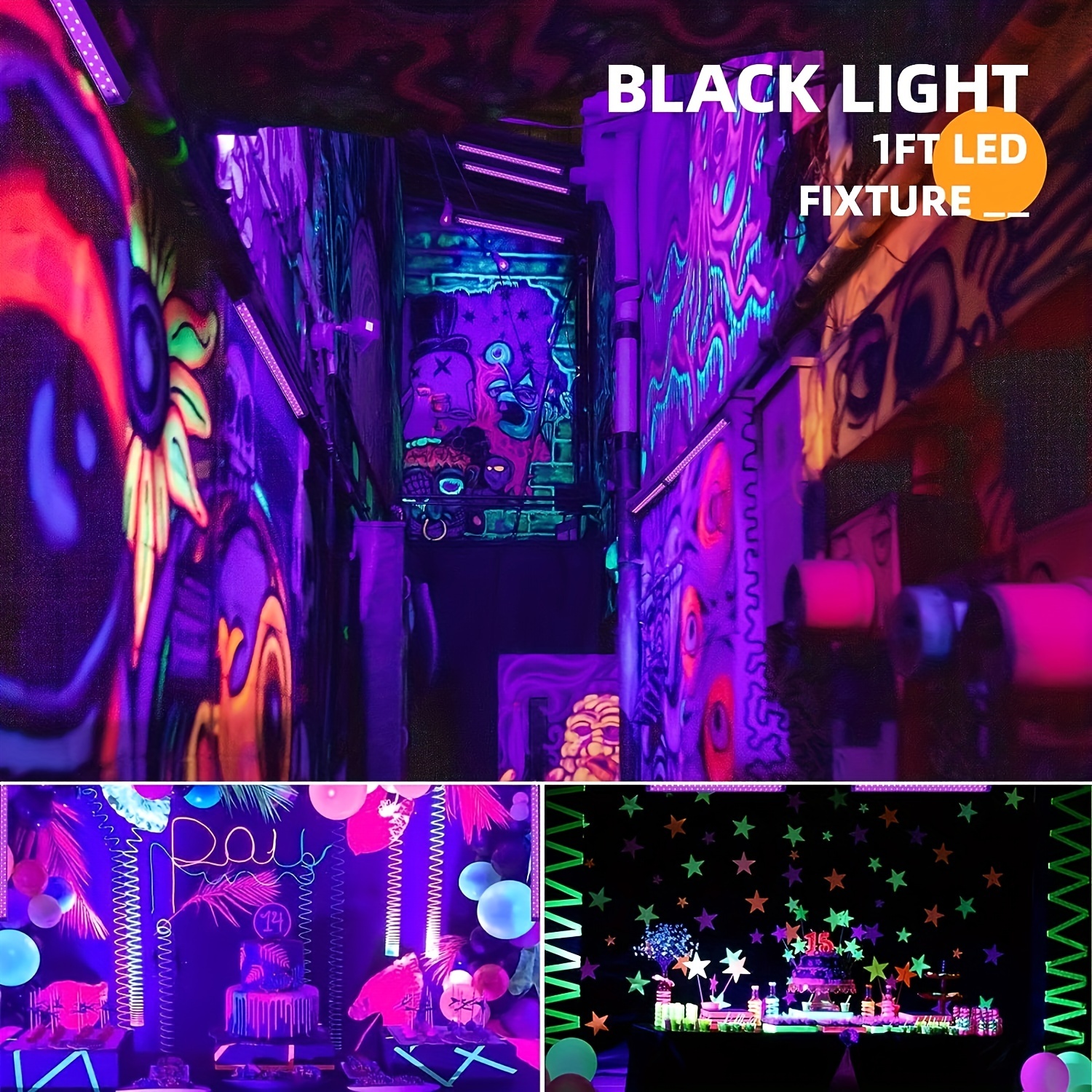 Uv Black Light Night Light Black Light For Glow Party Ip65 - Temu Japan