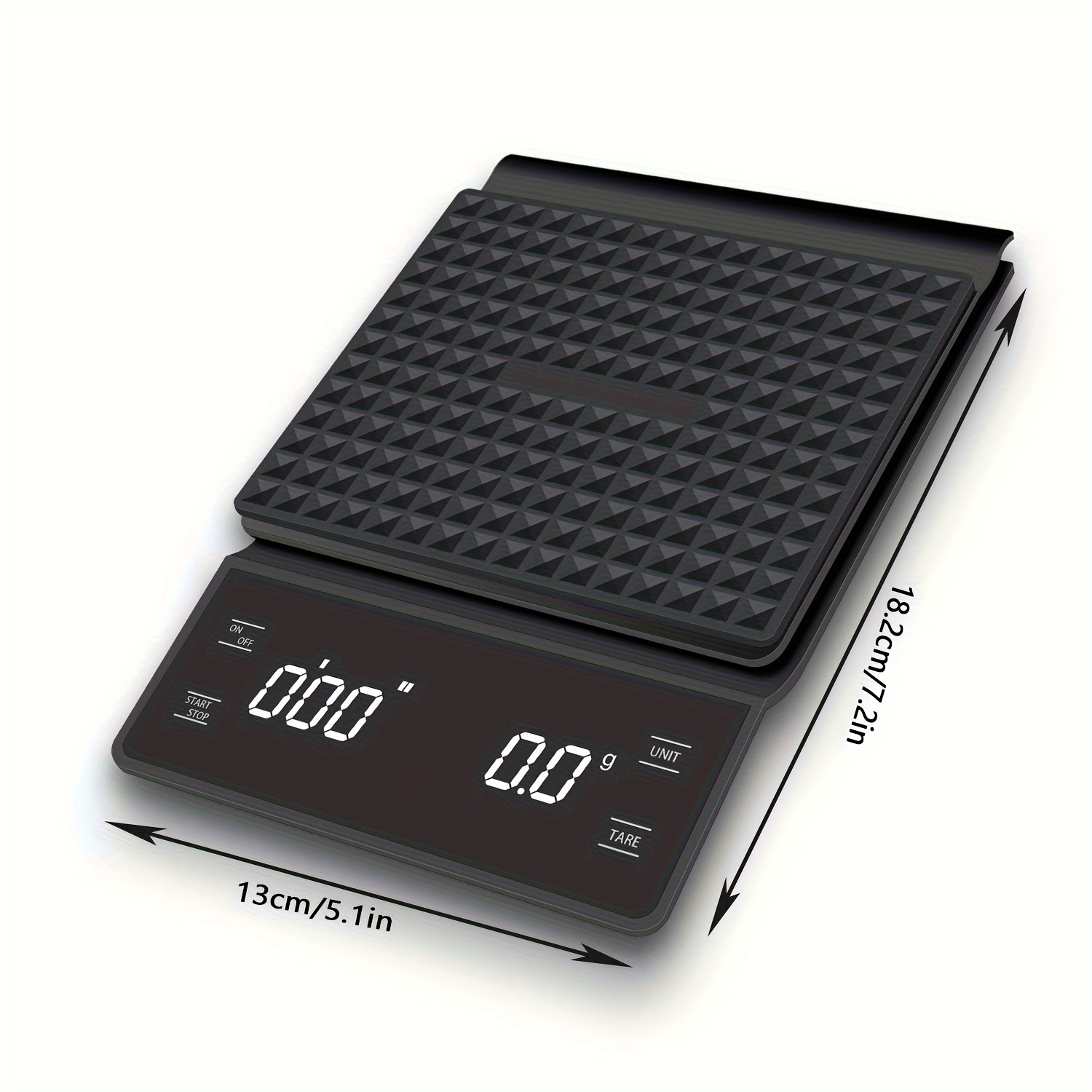Small Coffee Scale with Timer 1000 x 0.1g Digital Gram Scale w/ Large LCD  Screen