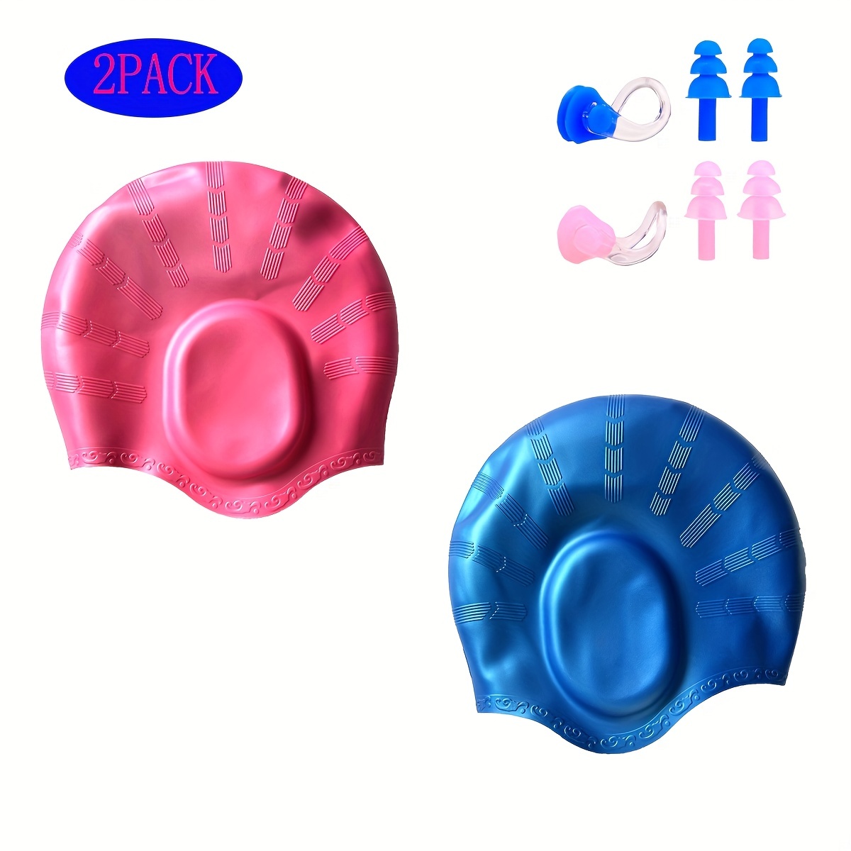 Cuffia Nuoto Impermeabile In Silicone 2 Pezzi Adulti Donne - Temu