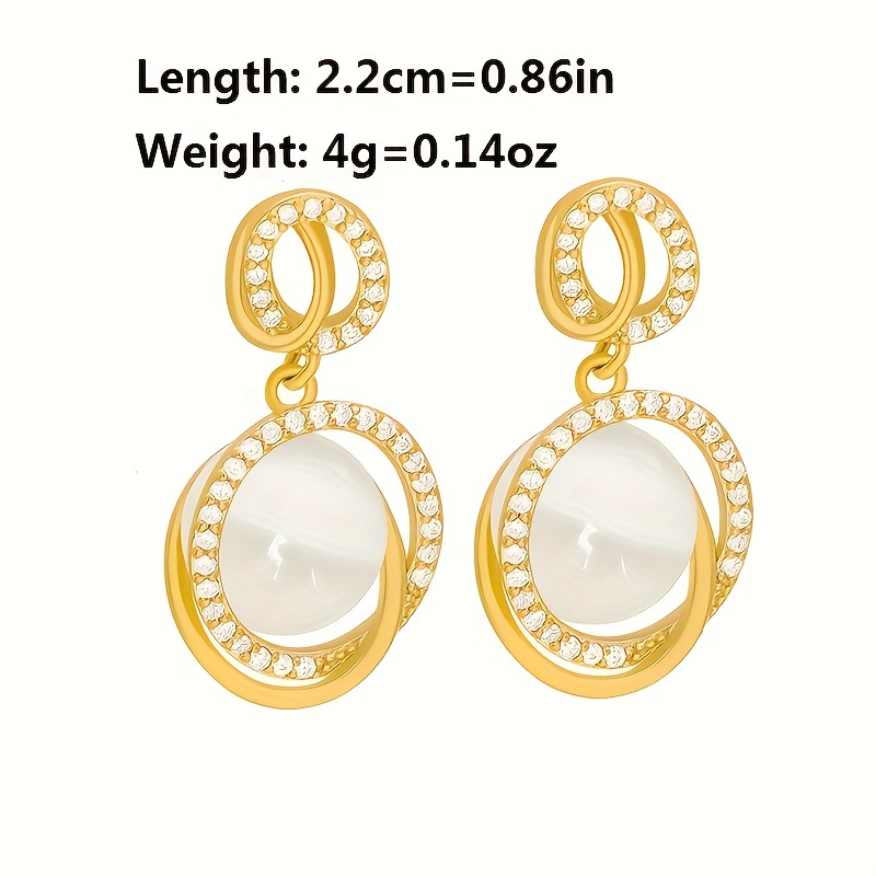 3D Geometric Cat's Eye Earrings for Women