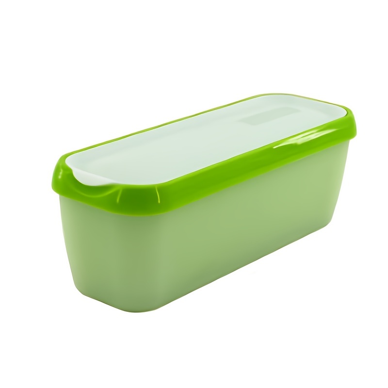 Zulay Kitchen Ice Cream Containers 2 Pack - 1 Quart Green