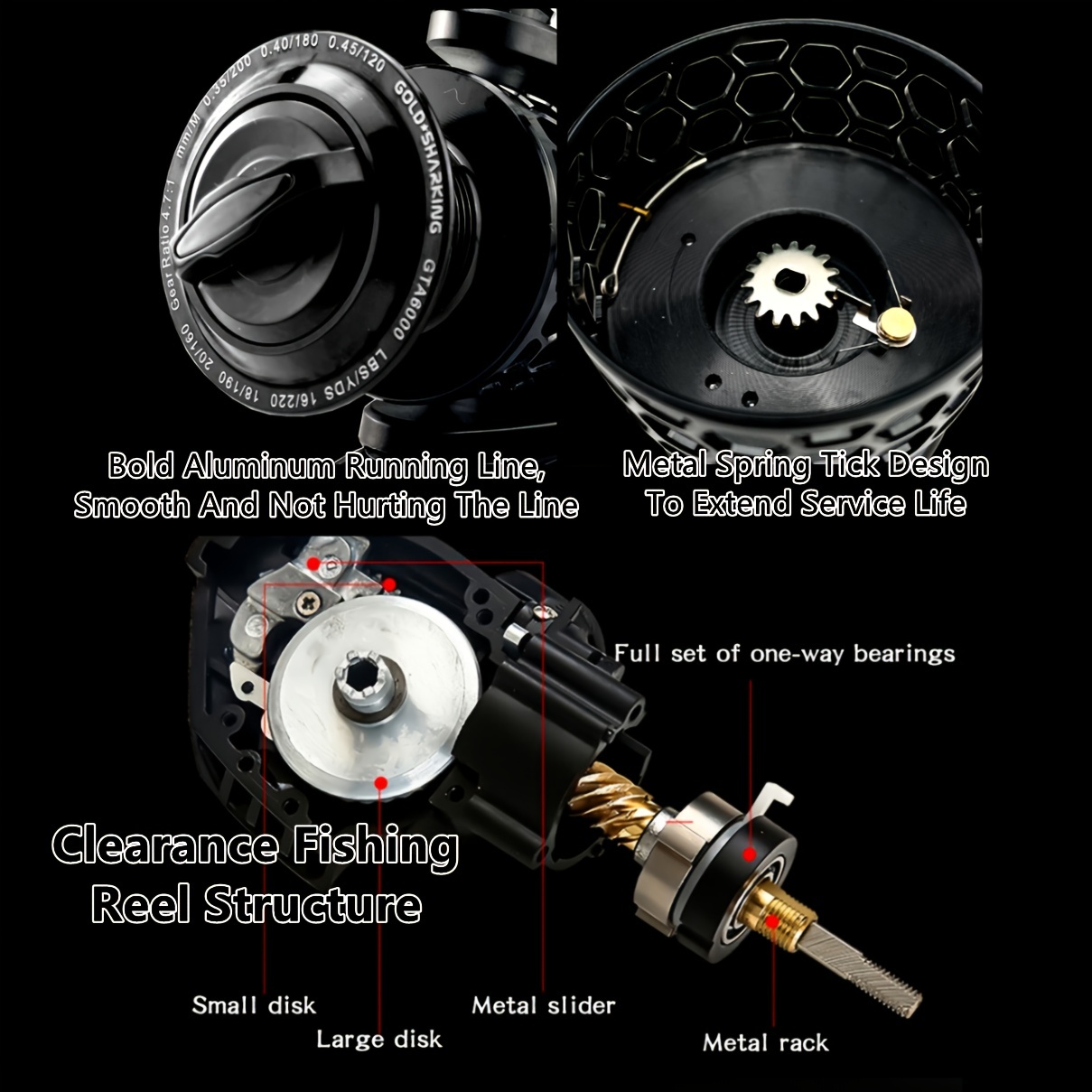 14+1bb Spinning Reel Gapless Twin Axis Design High Speed - Temu