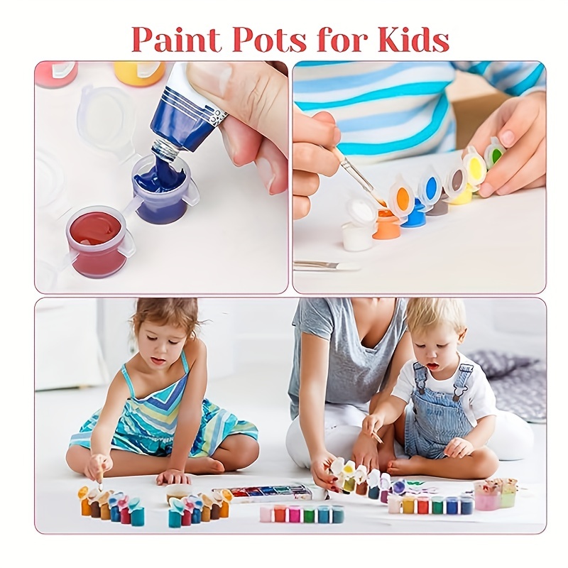 Empty Paint Pot 12 Strips Acrylic Mini Paint Container - Temu