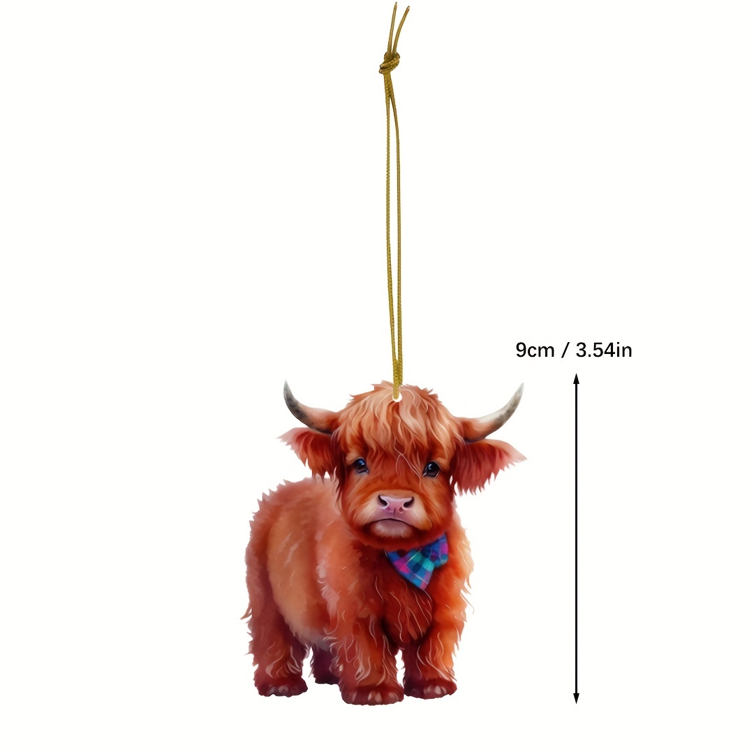 Highland Cow Keychain Highland Cow Gift Cute Keychain 