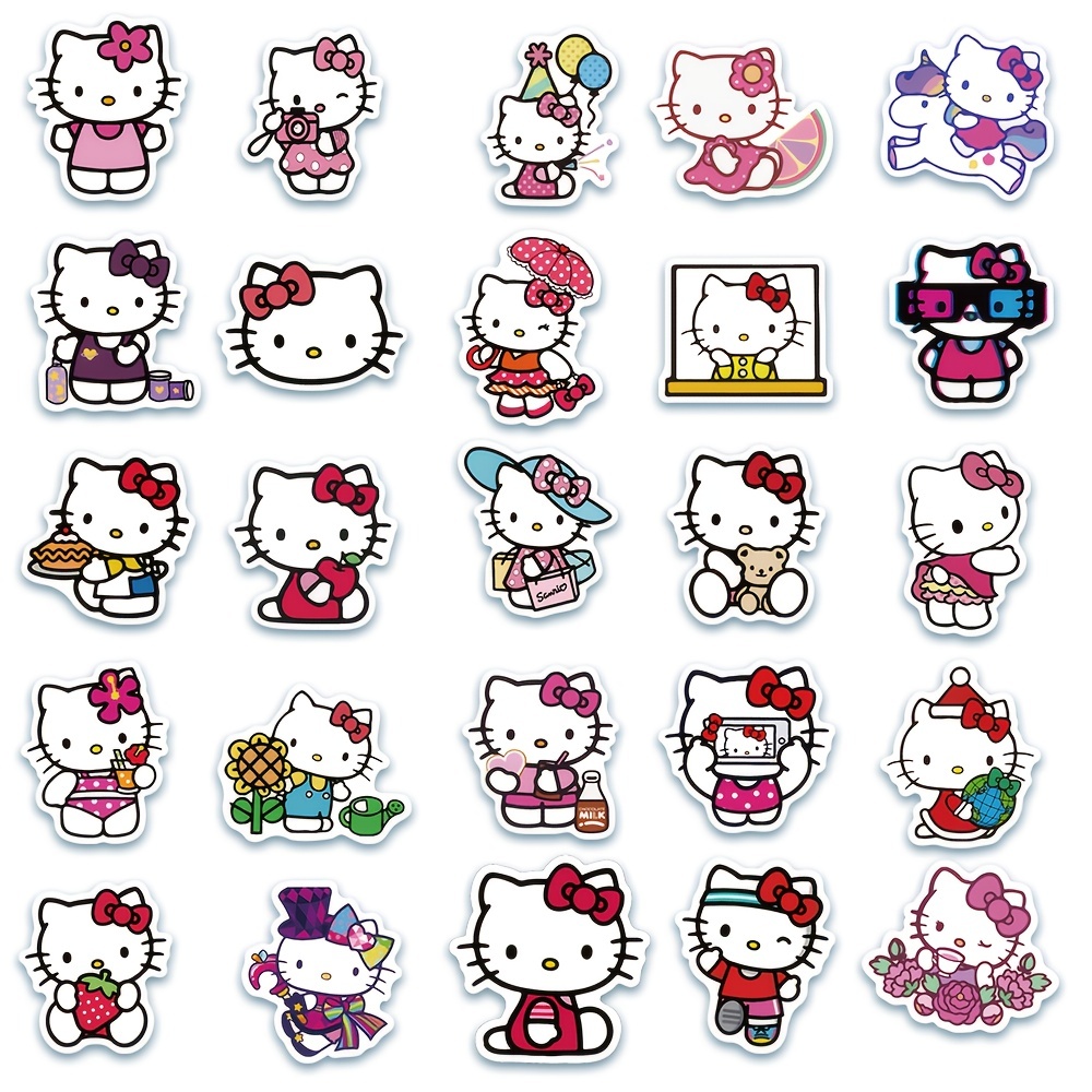 Cute Sanrio Cartoon Stickers for Kids Water Bottle 50pcs Pack, Kawaii  Waterproof Vinyl Stickers for Teen Girl Laptop Skateboard Bike Guitar  Laggage