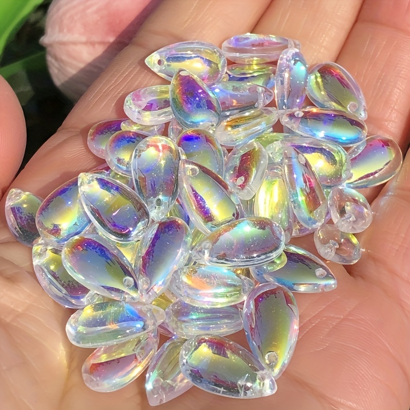 4X6mm 60pcs a bag small size drop glass beads for jewelry making