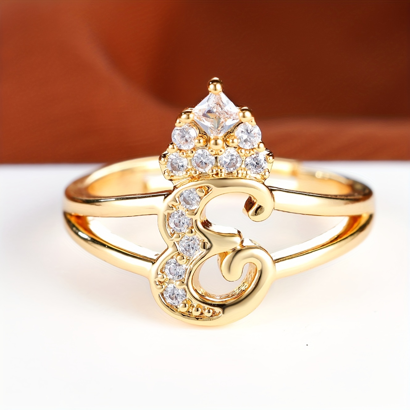 Chic Letter Ring U Got An Alphabet Choose Engagement/ - Temu United Kingdom