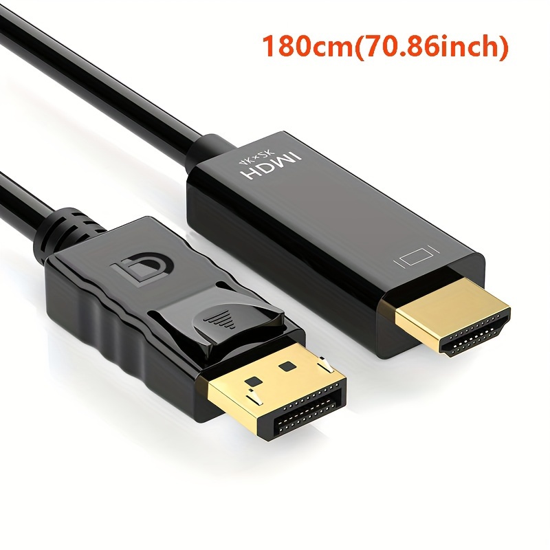4k Displayport Cable Audio Video Compatible Dp Display Port - Temu Chile