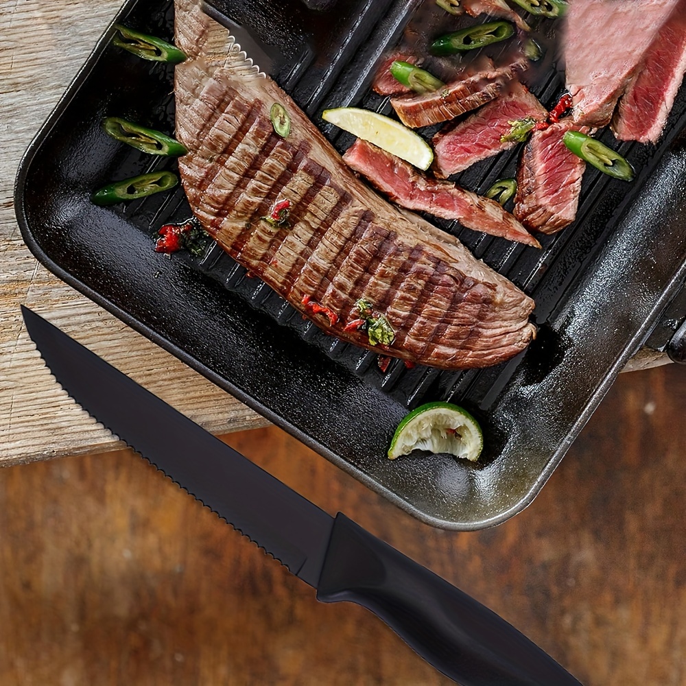 6PCS Professional Stainless Steel Steak Knives Set Sharp Chef Knife Kitchen  Tool