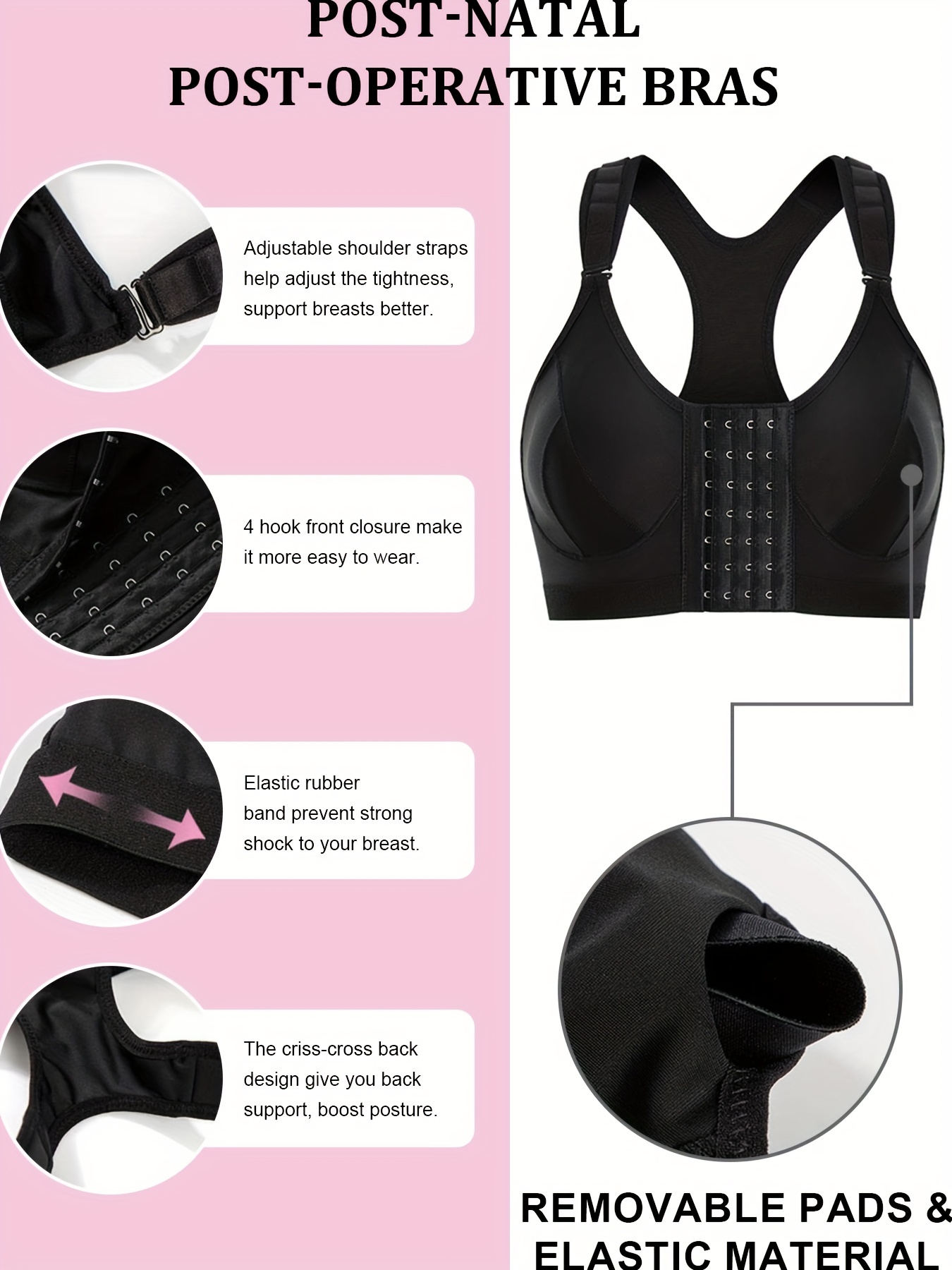 How to sew a post operative front-fastening bra ?