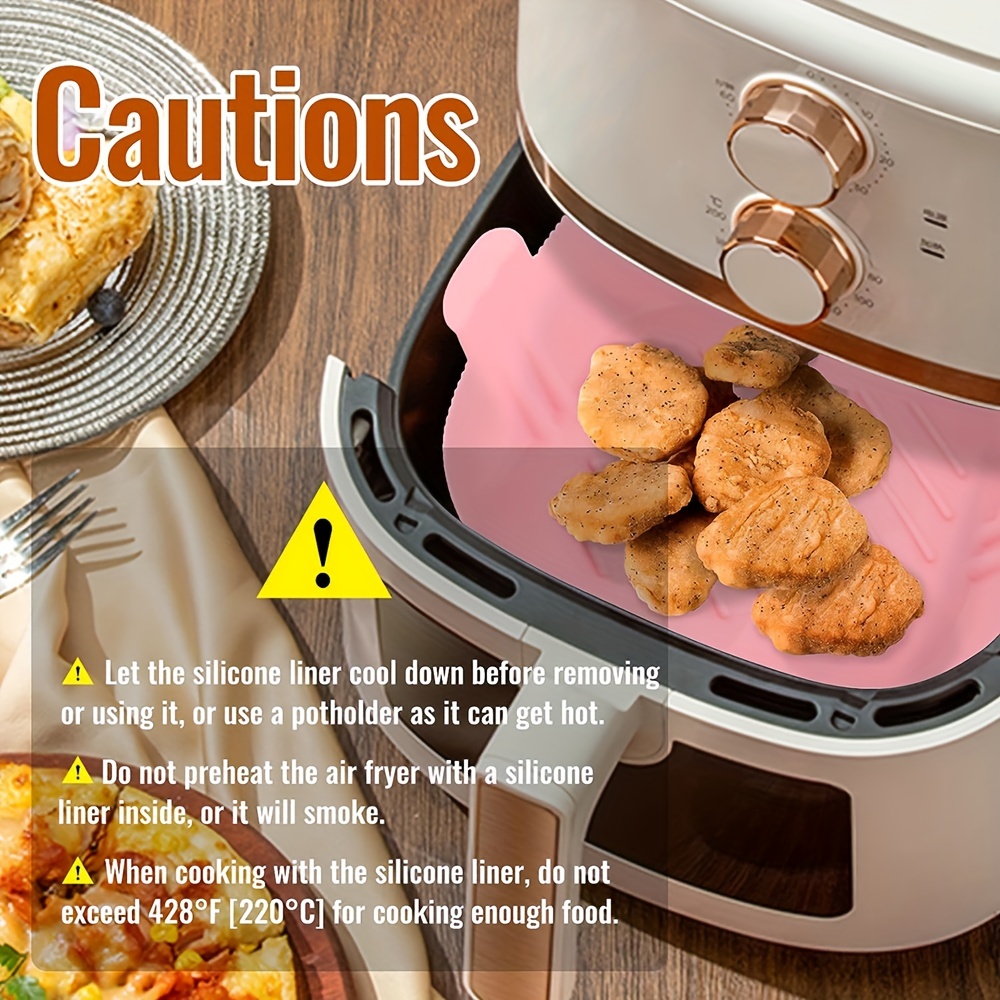 Air Fryer Silicone Pot, Food Grade Non Stick Air Fryer Silicone Liners, Air  Fryers Oven Accessories