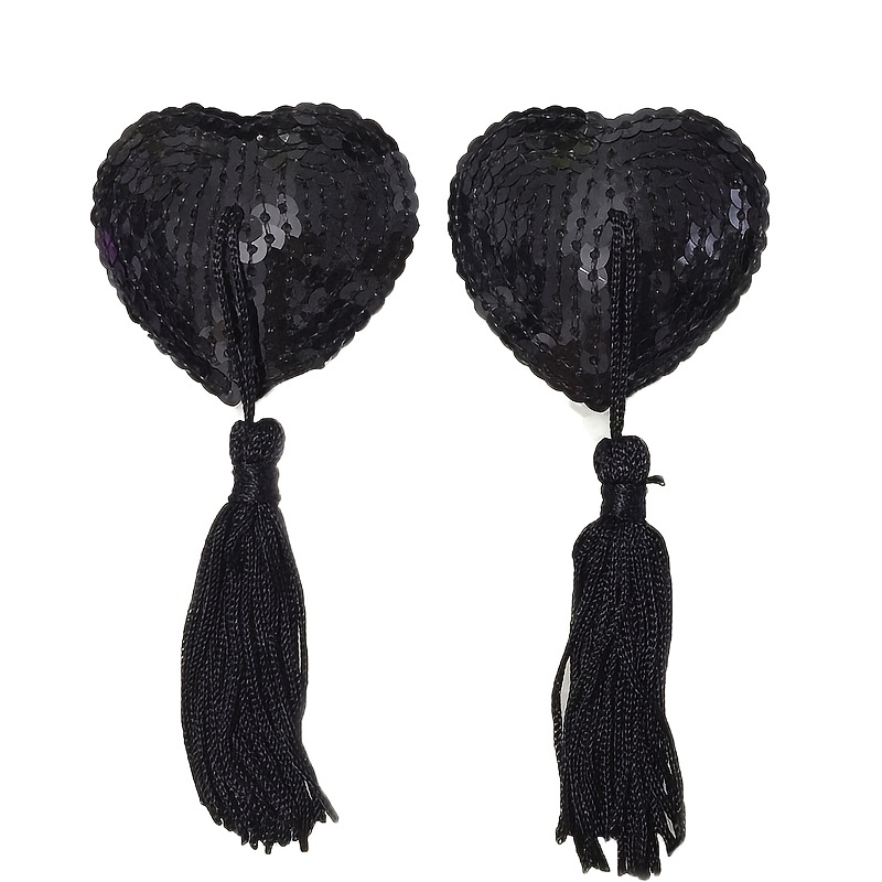 Heart Shape Sequin Tassel Pasties ︱Starlinelingerie – StarRivera
