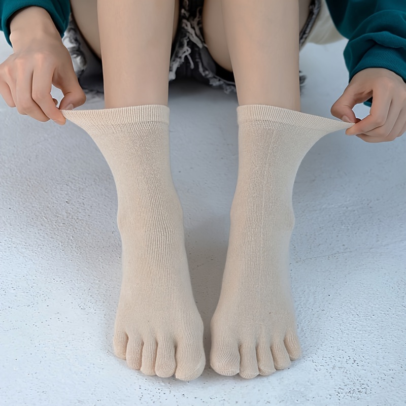 Calcetines Dedos Antideslizantes Cómodos Calcetines Yoga - Temu