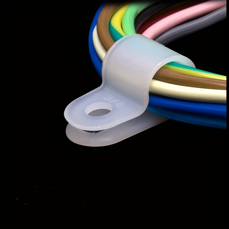 Nylon White Cable Clip Wire Clamp R6.4 R8.4 R10.4 R13.2 - Temu