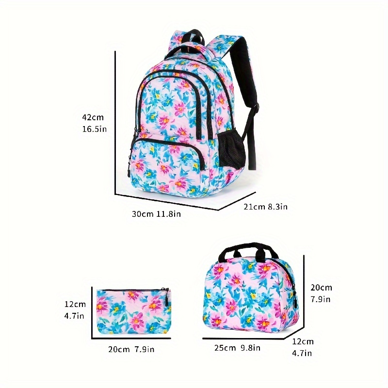 Juego de mochila para niños de 3 piezas con bolsa cruzada de almuerzo  térmica, estuche pequeño para lápices, paquete de 3 mochilas, Fútbol,  impresión