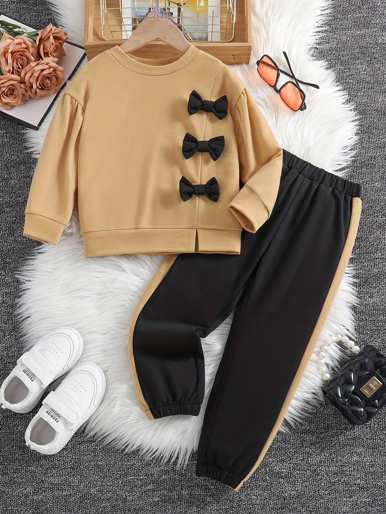 Take Home Outfit Baby Girl Wrap Baby Boys Girls Cotton Solid Autumn Long  Sleeve Pants Pullover Sweatshirt Set Clothes Baby Girl Bows with Name