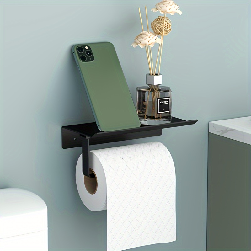 Toilet Paper Holder, Stainless Steel Wall Mounted Toilet Paper Holder,  Suitable For Extra Large Roll Paper, Roll Paper Maximum Length Is,  Thickness Is - Temu