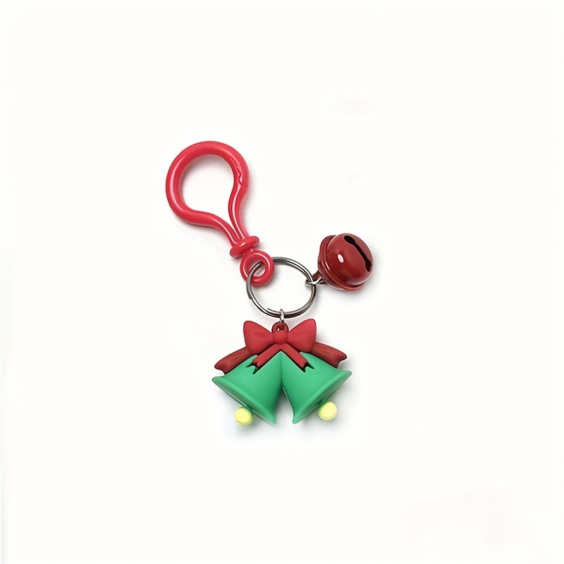 Silicone Pendant Christmas Keychain Fidget Toy Xmas Reindeer - Temu