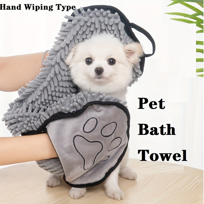 Super Absorbent Pet Towel: Quickly Dry Your Dog or Cat After Bath Time!