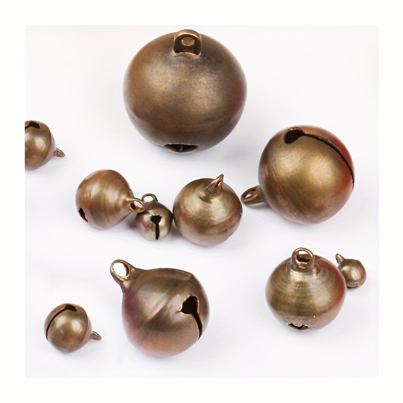 Small Bells Copper Sleigh Bells Jingle Beads Bulk Musical Jingle Fit  Christmas Decoration Crafts Bells 6mm 8mm 10mm 12mm 14mm Ornament