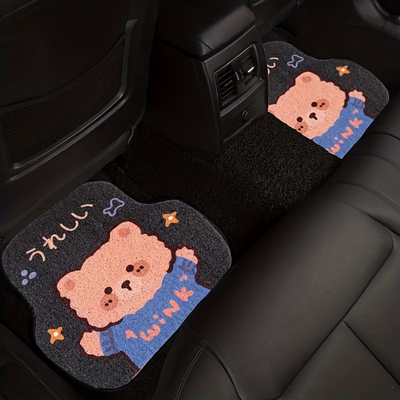 Cute Cartoon Car Foot Pad - Universal, Non-slip, Easy To Wash, And Durable!  - Temu