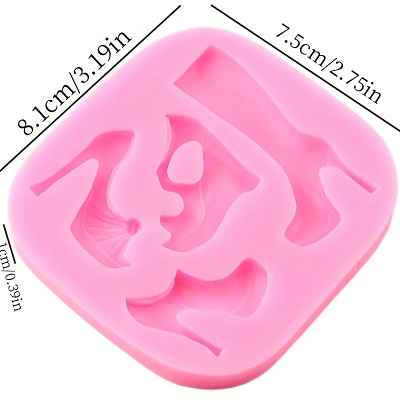 DIY Novelty Cake Lollipop Molds Women Genital Shape Silicone Mold Cake  Fondant Chocolate Baking Mold 