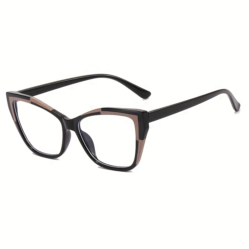 Clear Lens Cat Eye Glasses TR90 Frame Anti Blue Light for Computer Phone
