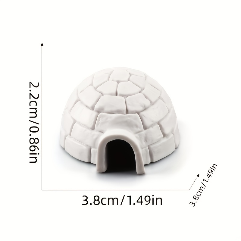2pcs Christmas Tree Snowy House Mini Models