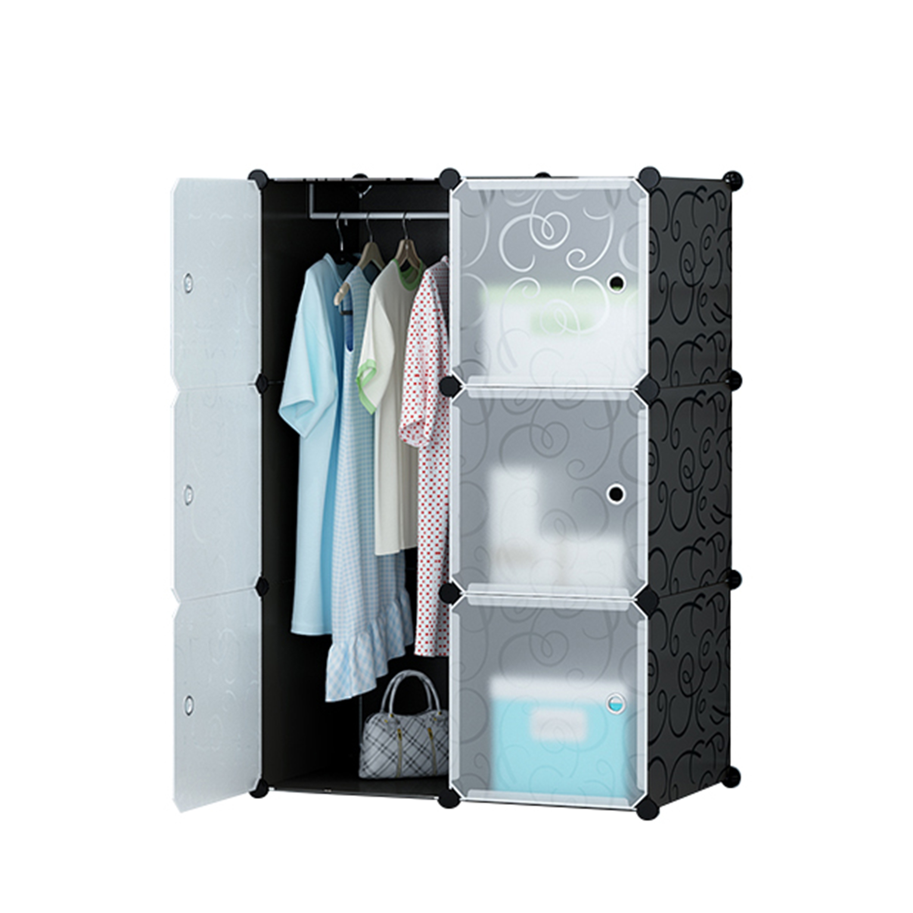 Space saving Plastic Closet Portable Wardrobe For Bedroom - Temu