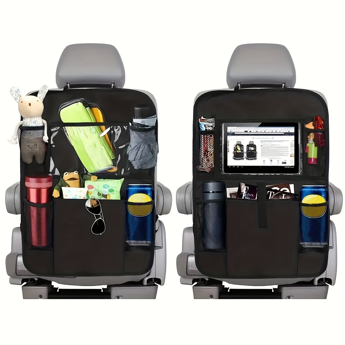 1 Stück Autositz-Rücken-Organizer, Aufbewahrungspolster, Sitzschutz,  Aufbewahrungstasche Mit Touchscreen-Tablet-Halter Und Taschen - Temu Austria