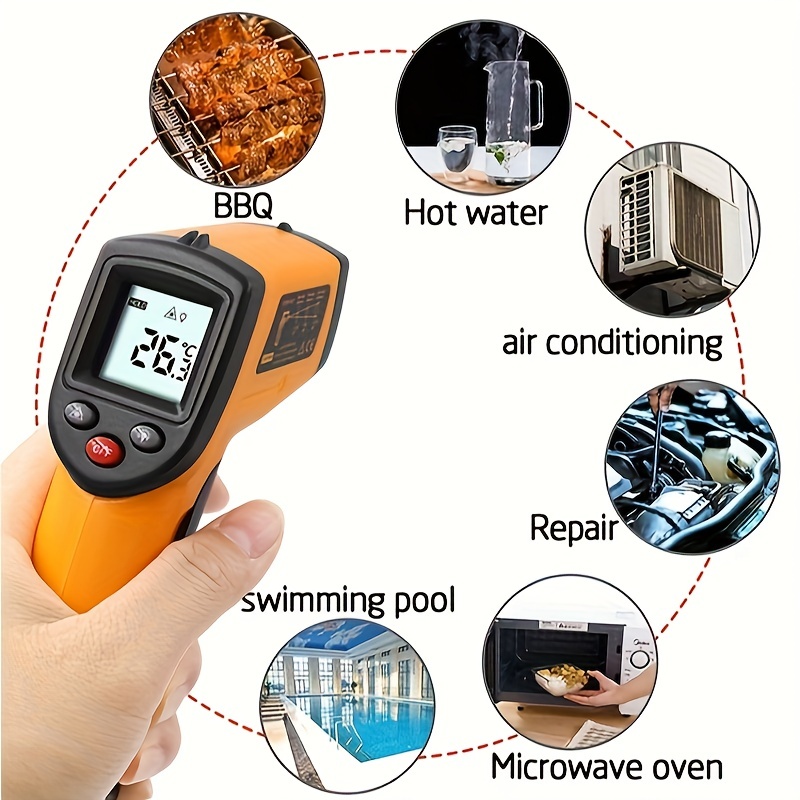 Digital Infrared Thermometer Gun handheld Heat - Temu