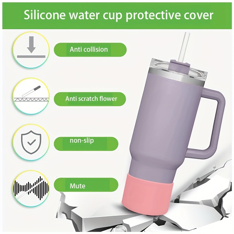 Silicone Cup Bottom Protector Sleeve Anti-Slip Protective Boot Sleeve  Scratch Proof Cup Bottom Bumper Cover