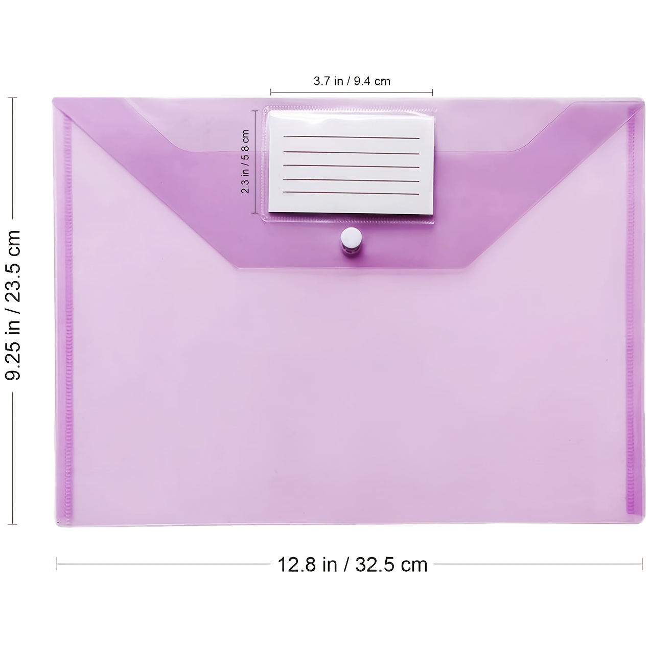 2pcs Plastic Envelopes With Snap Closure, A4 Letter Size, Plastic File  Folders, For Documents Envelopes Pouches Folders, For School Office  Organization