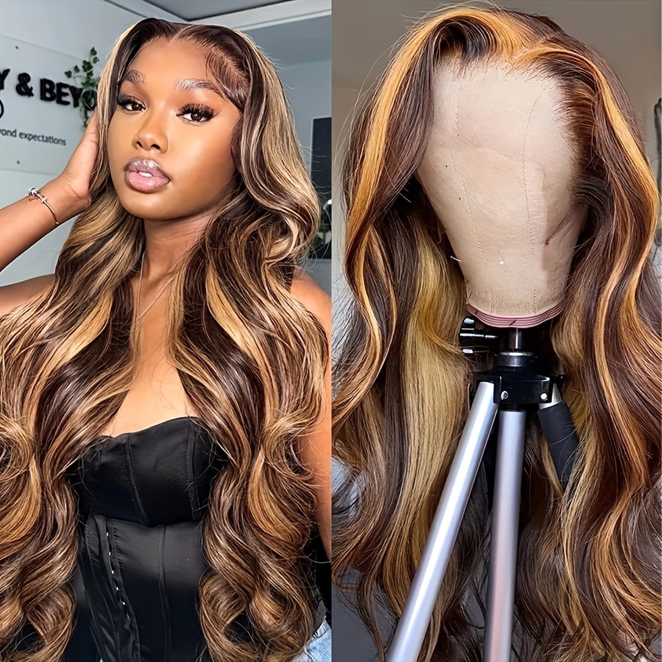 Honey Blonde Lace Front Wig #27 Color Ombre Human Hair Wigs -Alipearl Hair