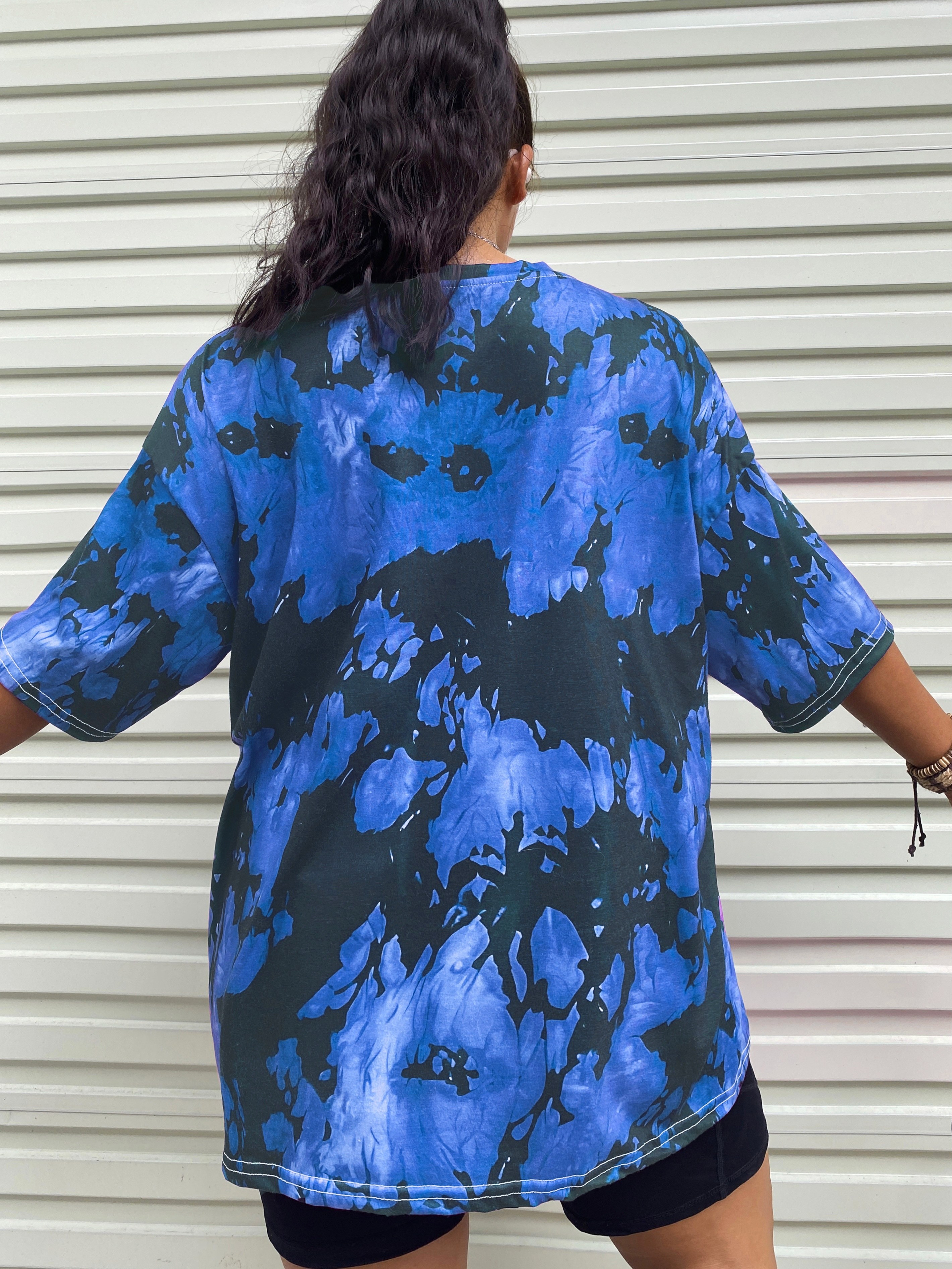 Robe tee shirt tie and dye hot sale