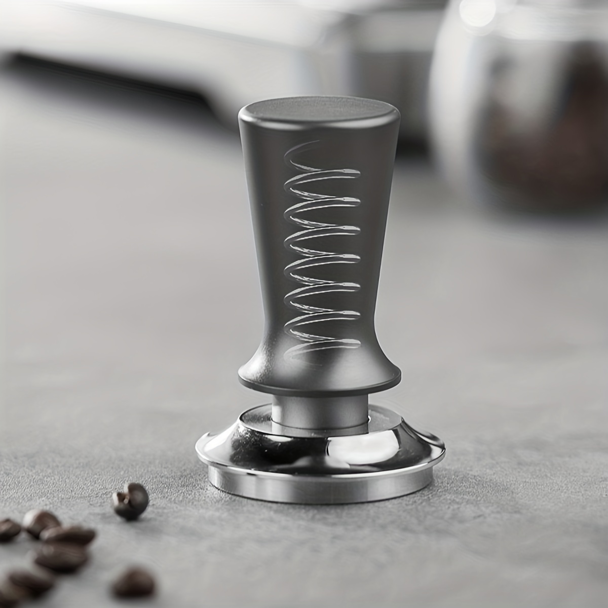 51/53/58mm Espresso Tamper Hand Pressing Spring Loaded Elastic Coffee Tamper  USA