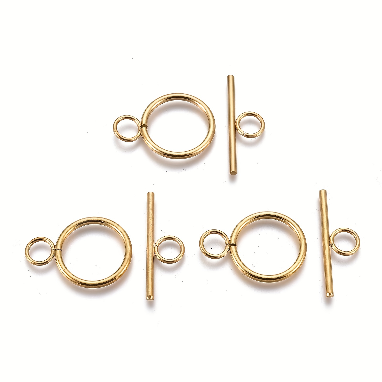 Toggle Clasps 304 Stainless Steel Ring Toggle Connectors - Temu