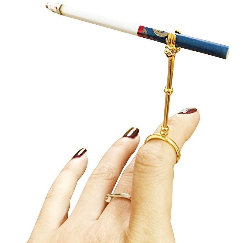 Fashion personality skull hand ring cigarette holder cigarette holder ring  tool cigarette holder clip cigarette holder