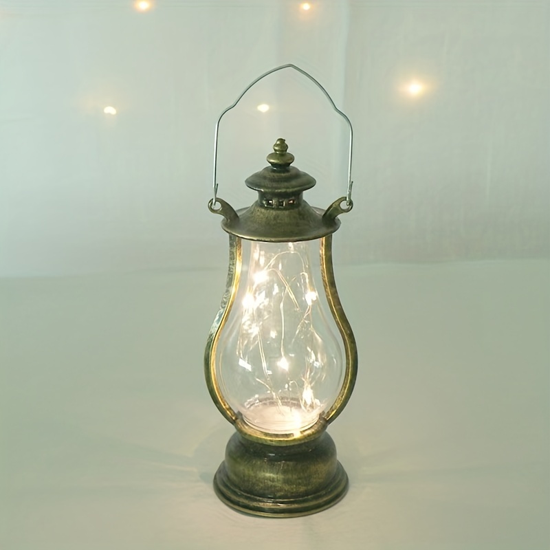 retro portable   lamp led luminous night light creative bronze gold light string 0